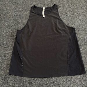 Lululemon Lightweight Stretch Running Tank Top, In-Sense Emboss, Black. Sz 12